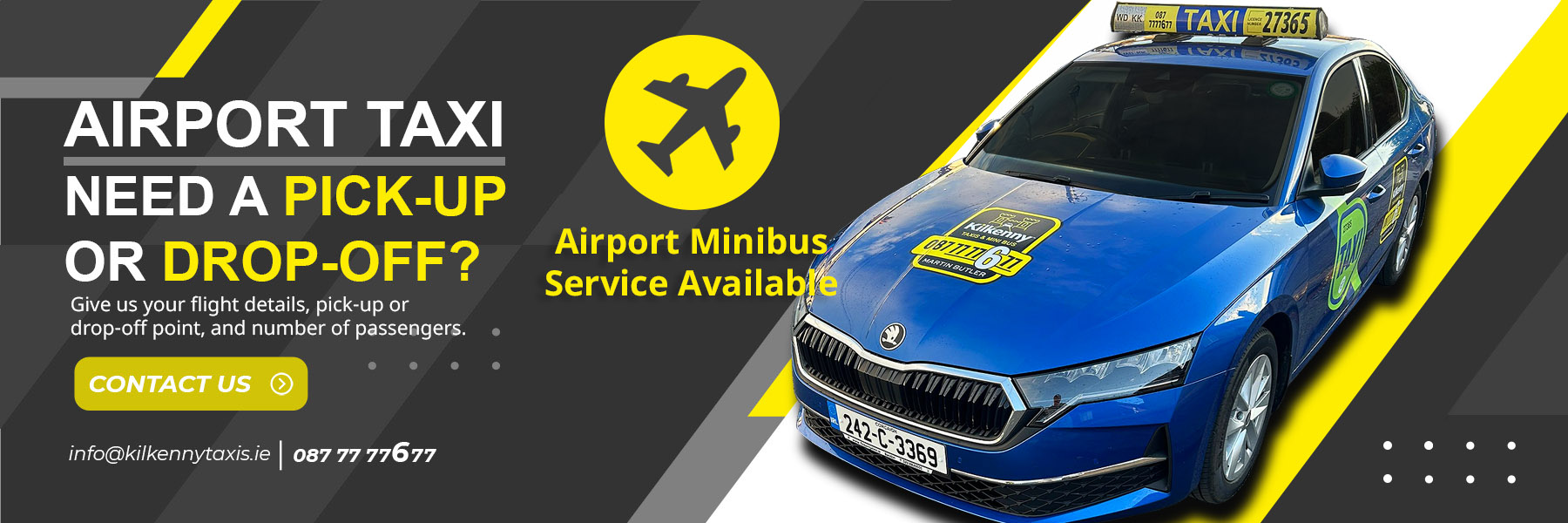 Martin Butler Airport Taxi Minibus Service Kilkenny